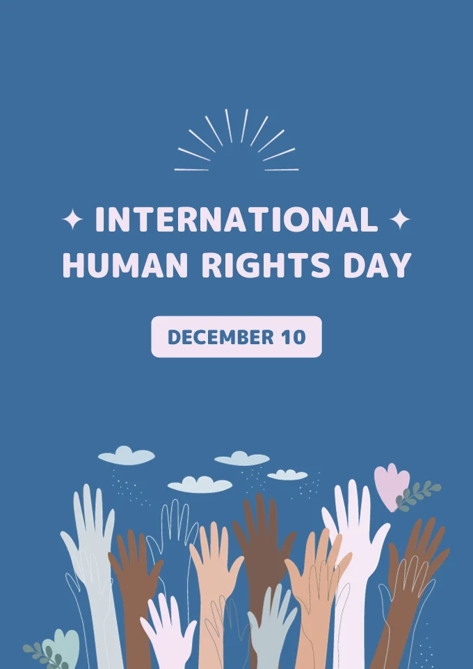 Blue-Minimalist-Happy-International-Human-Rights-Day-Illustration-Poster