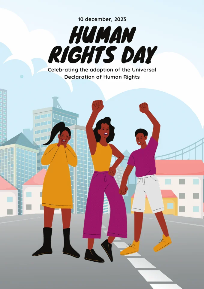 Colorful-Creative-Illustration-Human-Rights-Day-Celebration