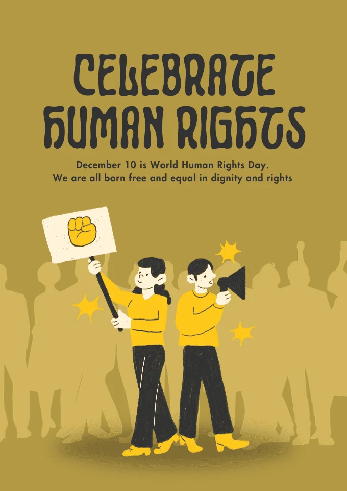 Yellow-Black-Illustrative-Celebrate-Human-Right