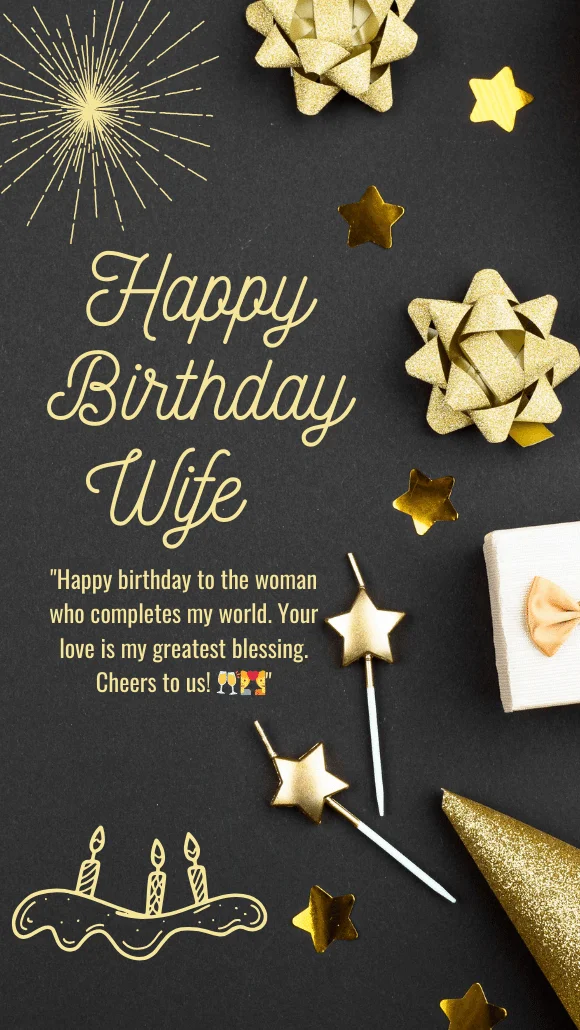 Black-and-Golden-Birthday-Card-for-Wife