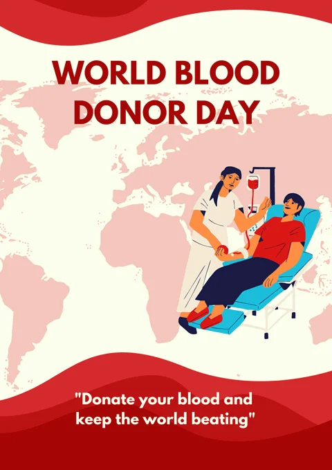 Red-and-White-World-Blood-Donor-Day-Poster