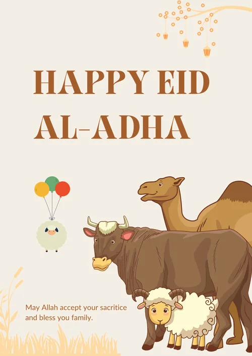 Beige-Minimalist-Happy-Eid-Al-Adha-Flyer