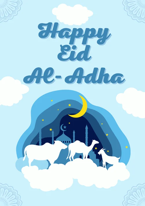 Blue-Minimalist-Eid-Al-Adha-Poster