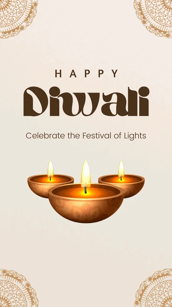 Beige-and-Brown-Elegant-Diwali-Festival-Invitation-Facebook-Story