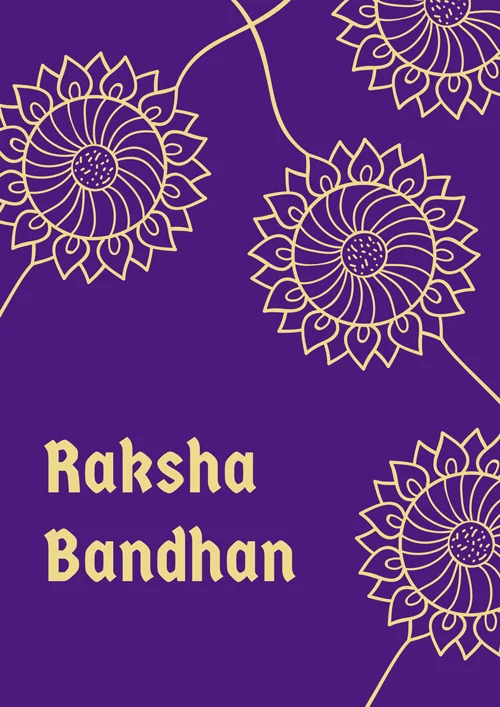 Purple-Illustrated-Raksha-Bandhan-Poster