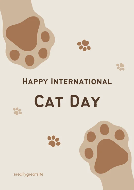 Happy-International-Cat-Day-Poster