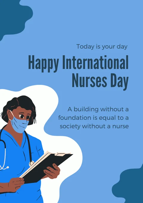 Blue-and-White-Modern-International-Nurses-Day-Flyers