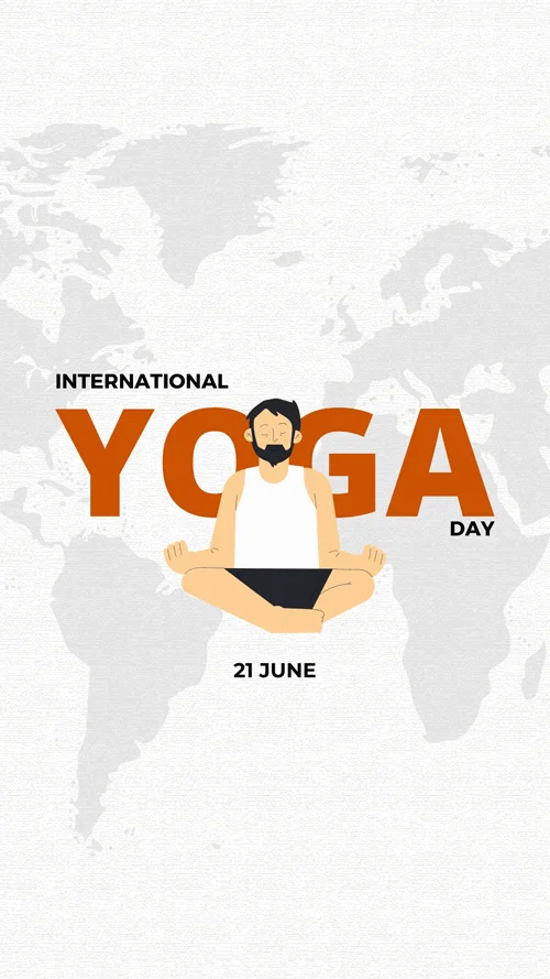 White-and-Orange-Modern-International-Yoga-Day-Instagram-Post