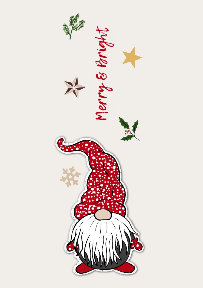 Red-Cute-Gnome-Christmas-Bookmar