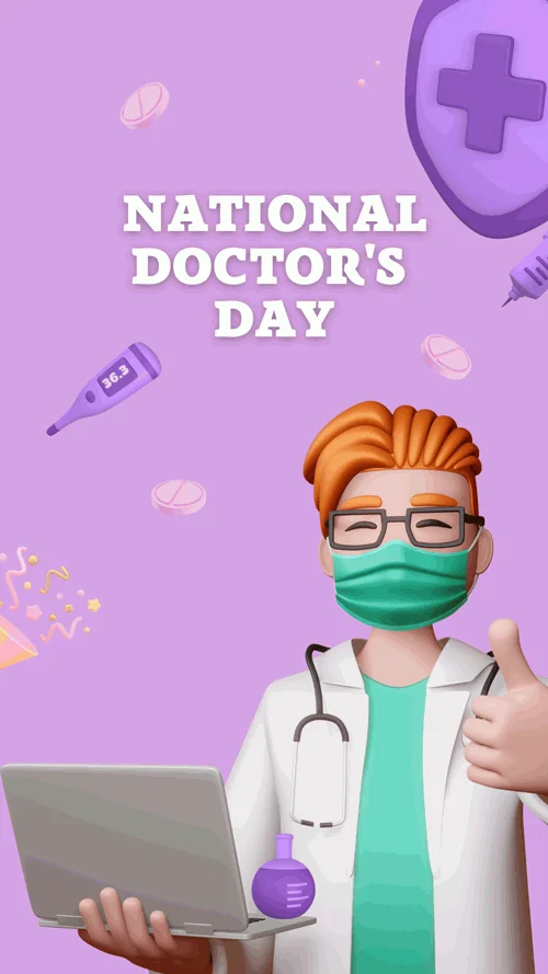 Purple-National-Doctor's-Day-Instagram-Stories