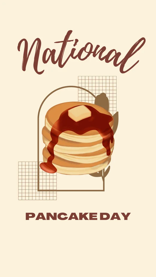 Beige-Brown-Simple-National-Pancake-Day-Instagram-Story