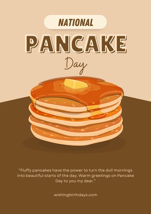 Brown-Minimalist-National-Pancake-Day-Poster