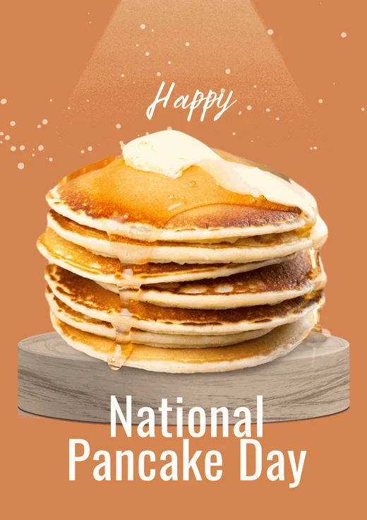 Orange-Simple-National-Pancake-Day