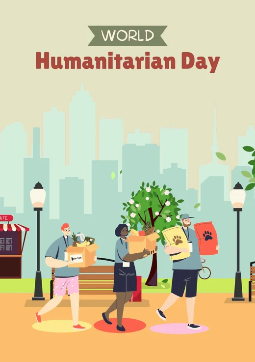 Illustration-World-Humanitarian-Day-Poster