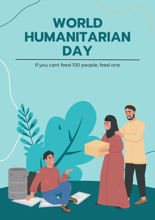 Simple-Illustration-World-Humanitarian-Day-Poster