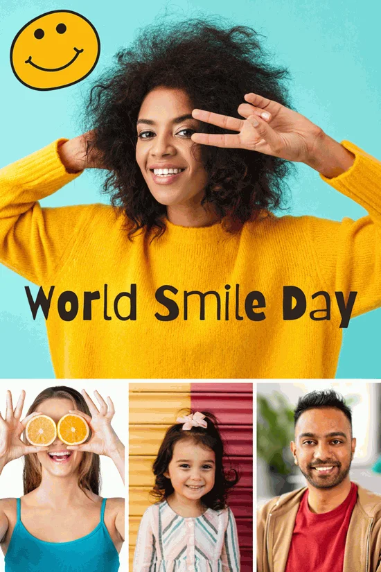 Red-Turquoise-World-Smile-Day-Photo-Collage-Pinterest-Pin